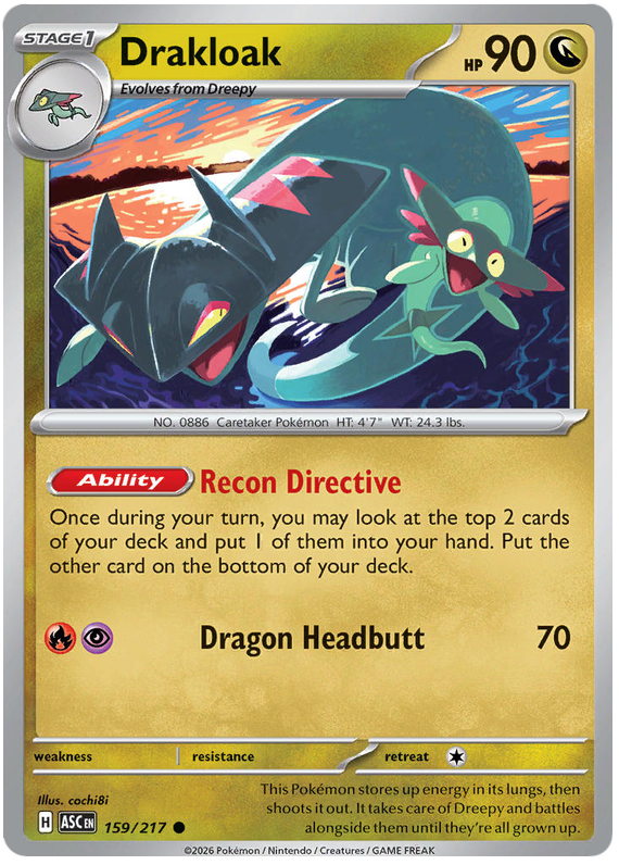 159/217 - Drakloak - Ascended Heroes