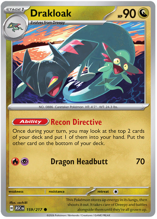 159/217 - Drakloak - Ascended Heroes