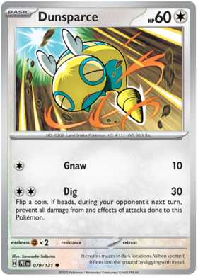 079/131 - Dunsparce - Prismatic Evolutions