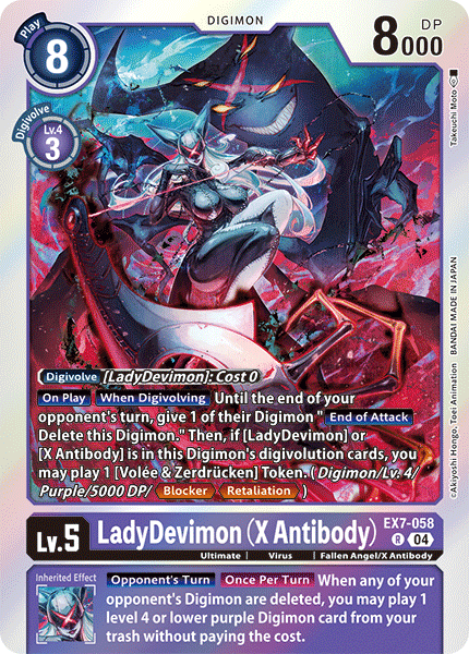 EX7-058R LadyDevimon (X Antibody)