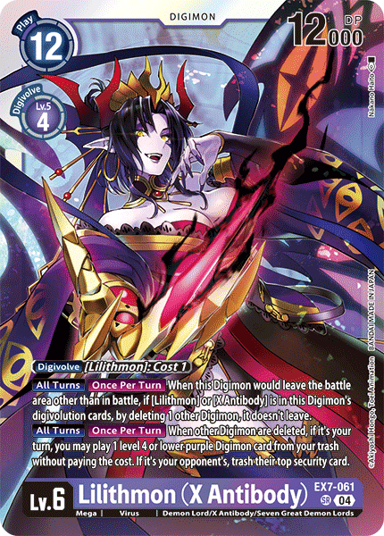 EX7-061SR Lilithmon (X Antibody)