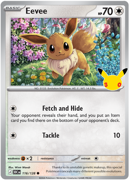 116/128 - Eevee - 30th Celebration