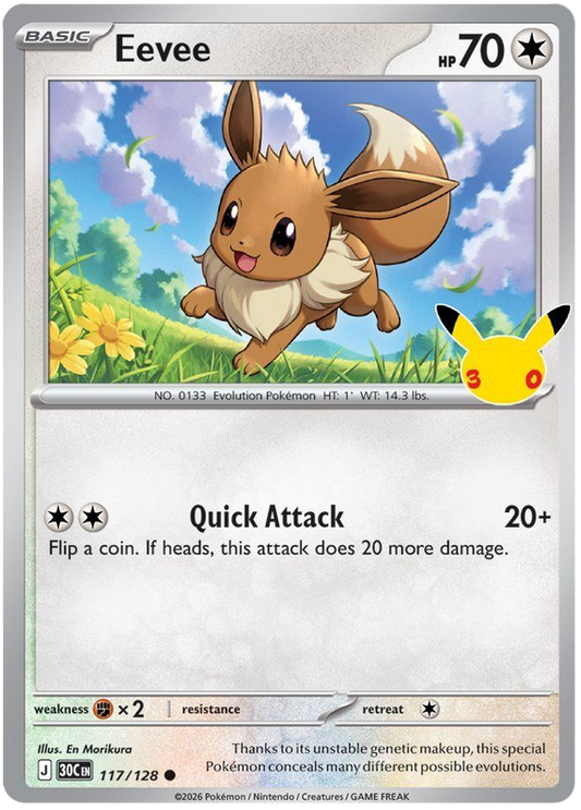 117/128 - Eevee - 30th Celebration