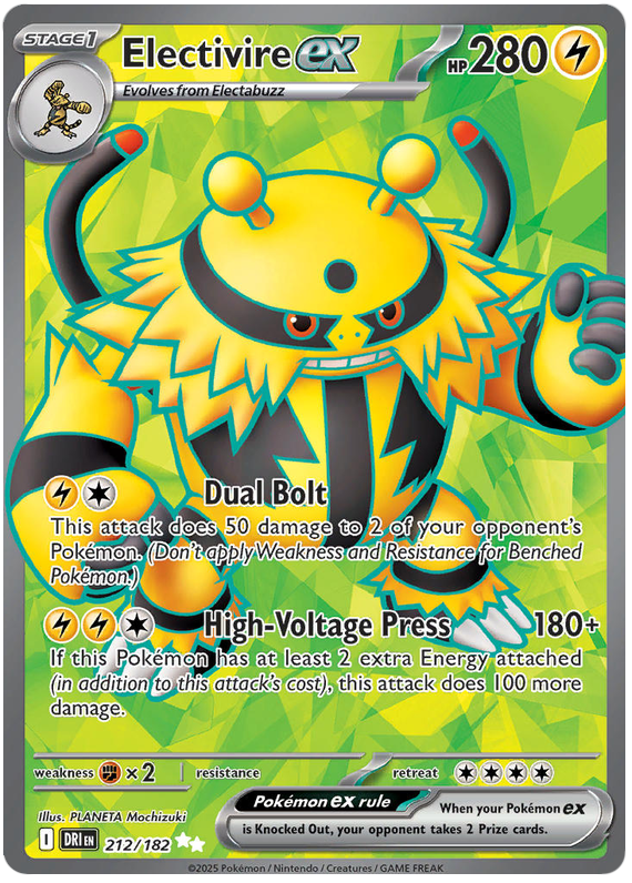212/182 - Electivire ex - Destined Rivals