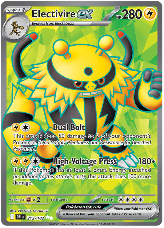 212/182 - Electivire ex - Destined Rivals