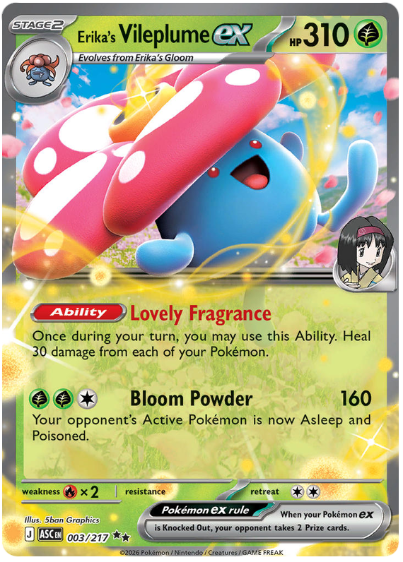 003/217 - Erika’s Vileplume ex - Ascended Heroes