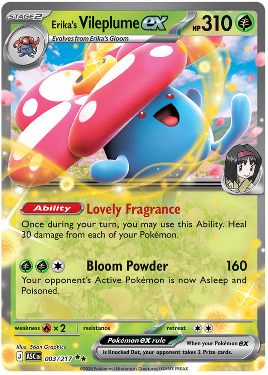 003/217 - Erika’s Vileplume ex - Ascended Heroes