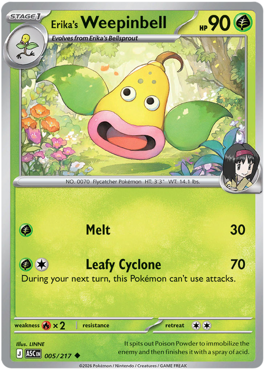 005/217 - Erika’s Weepinbell - Ascended Heroes