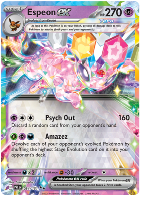 034/131 - Espeon ex - Prismatic Evolutions