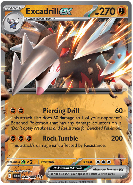 046/086 - Excadrill ex - Black Bolt