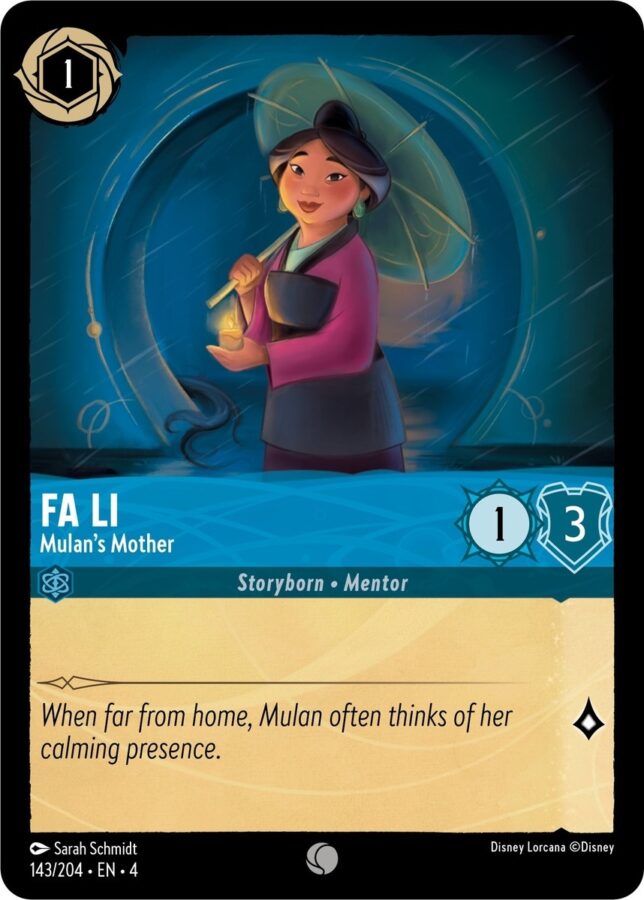 143/204 - Fa Li – Mulan’s Mother - Ursula's Return