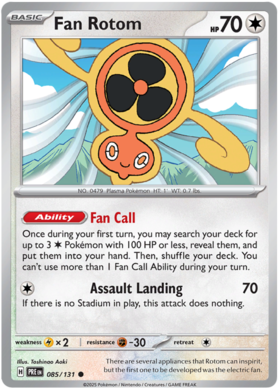 085/131 - Fan Rotom - Prismatic Evolutions