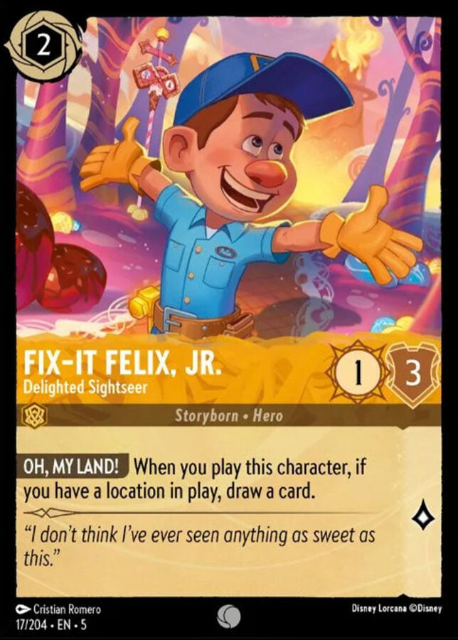 017/204 - Fix-It Felix, Jr. – Delighted Sightseer - Shimmering Skies