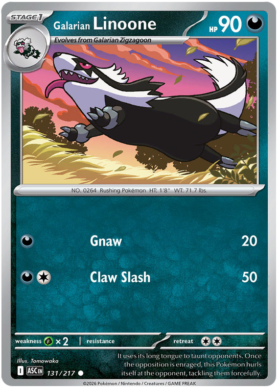 131/217 - Galarian Linoone - Ascended Heroes