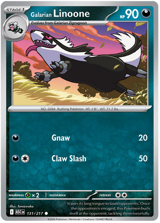 131/217 - Galarian Linoone - Ascended Heroes