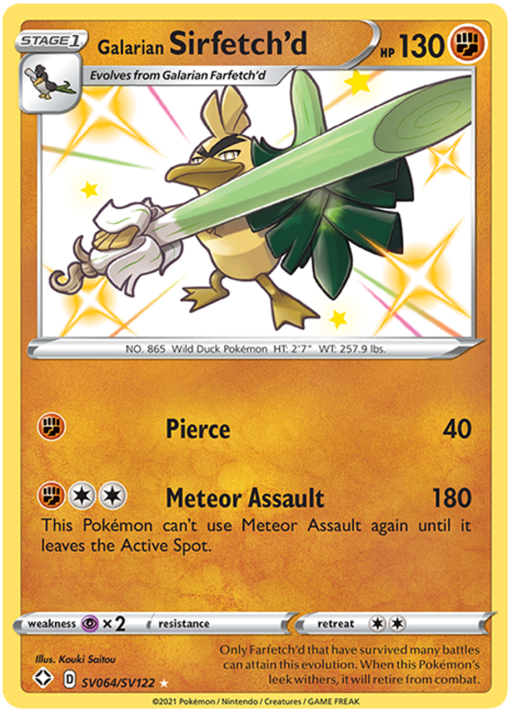 SV064/SV122 Galarian Sirfetch'd - Shining Fates