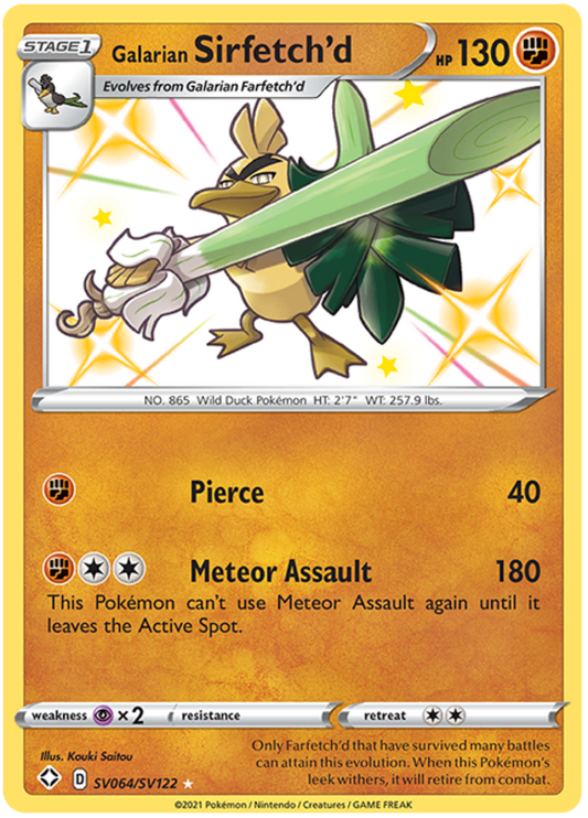 SV064/SV122 Galarian Sirfetch'd - Shining Fates