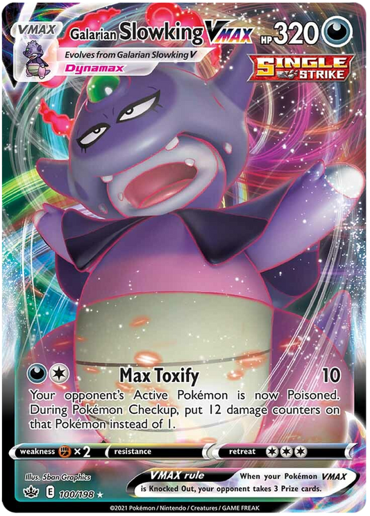 100/198 - Galarian Slowbro VMAX - Chilling Reign