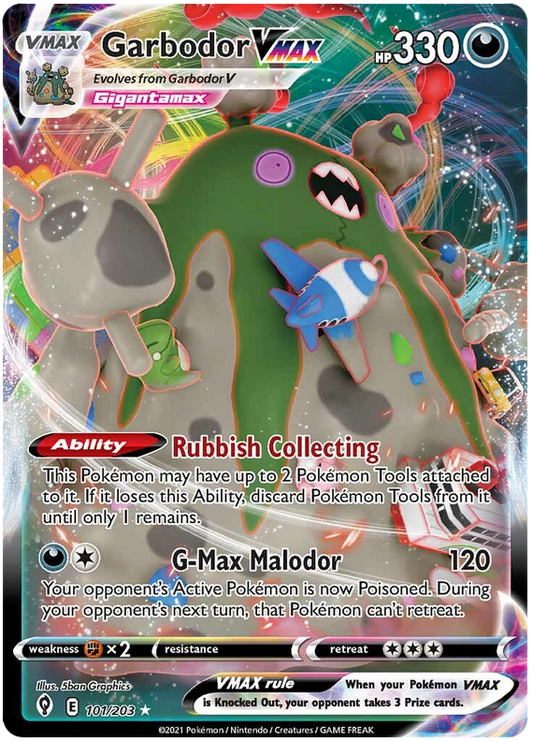 101/203 - Garbodor VMAX - Evolving Skies