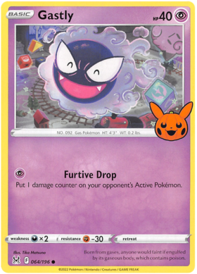 064/196 - Gastly - Trick or Trade 2023 - Lost Origin