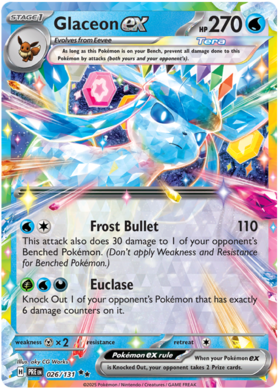 026/131 - Glaceon ex - Prismatic Evolutions
