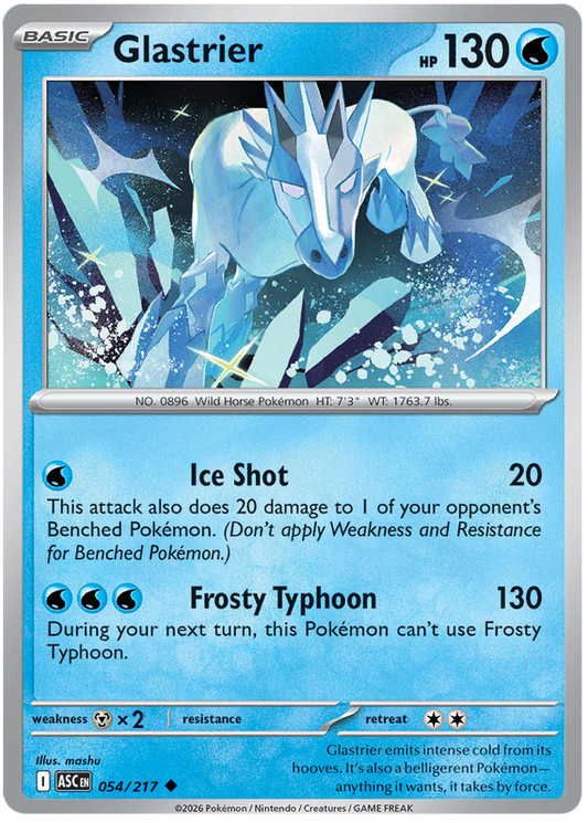 054/217 - Glastrier - Ascended Heroes