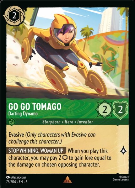 073/204 - Go Go Tomago - Darting Dynamo - Cold Foil - Asurite Sea