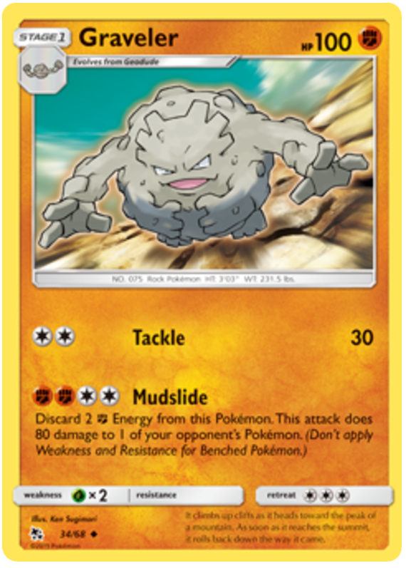 034/68 - Graveler - Hidden Fates