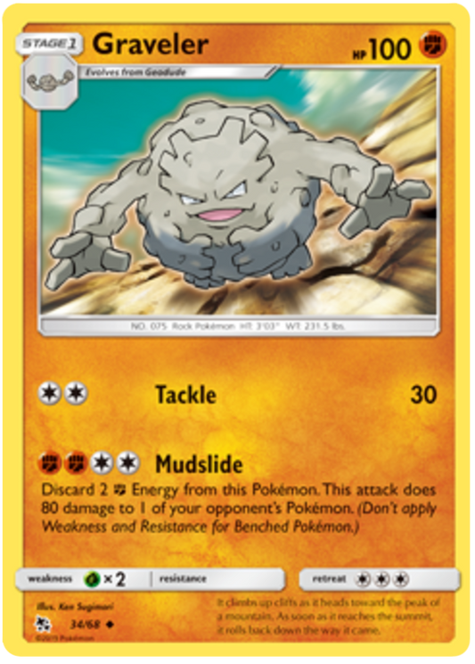 034/68 - Graveler - Hidden Fates