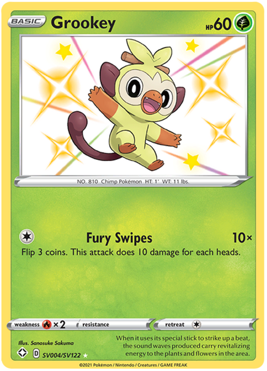 SV004/SV122 - Grookey - Shining Fates