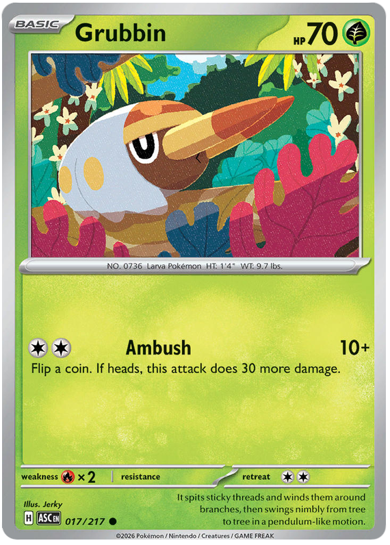 017/217 - Grubbin - Ascended Heroes