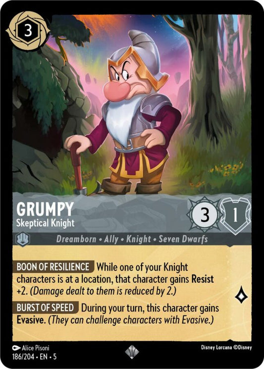 186/204 - Grumpy – Sceptical Knight - Shimmering Skies