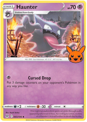 065/196 - Haunter - Trick or Trade 2023 - Lost Origin