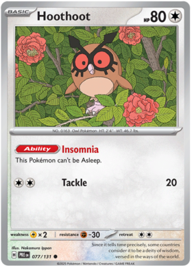 077/131 - Hoothoot - Prismatic Evolutions