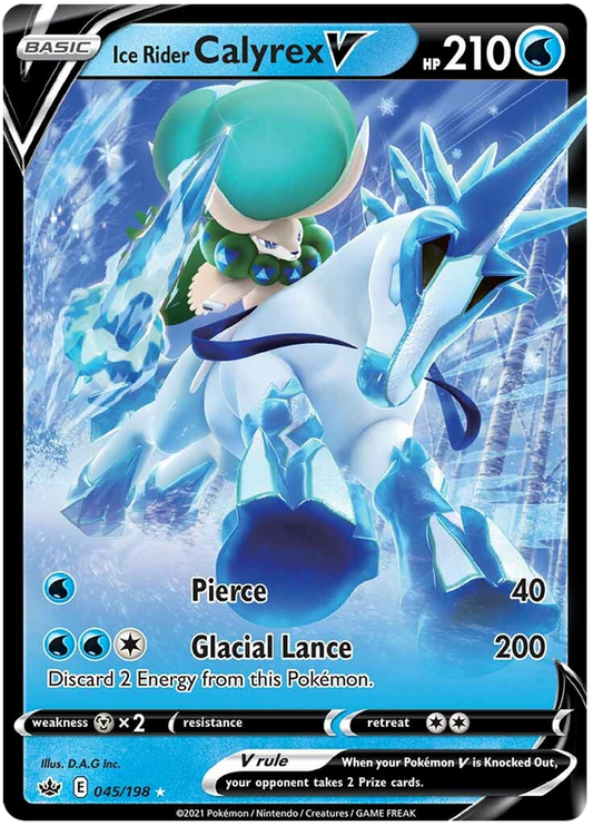 045/198 - Ice Rider Calyrex V - Chilling Reign