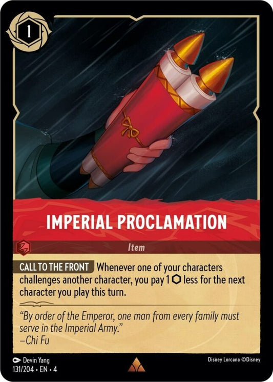 131/204 - Imperial Proclamation - Ursula's Return