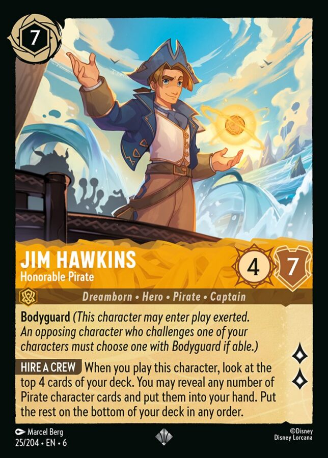 025/204 - Jim Halkins - Honorable Pirate - Cold Foil - Asurite Sea