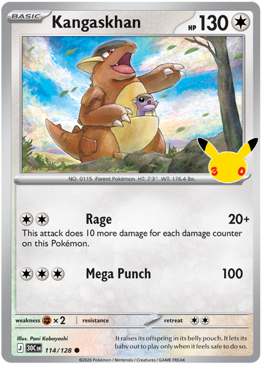 114/128 - Kangaskhan - 30th Celebration