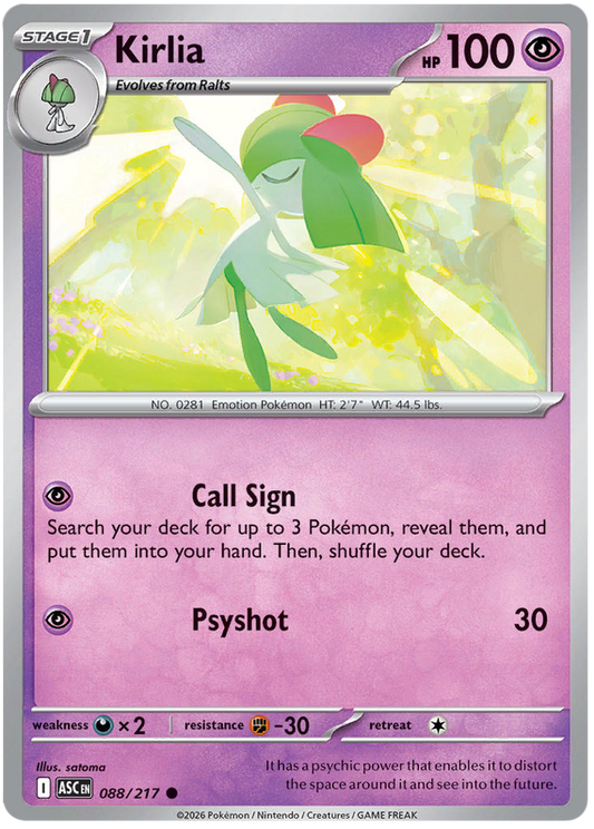 088/217 - Kirlia - Ascended Heroes
