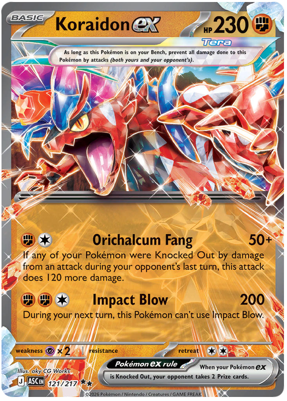 121/217 - Koraidon ex - Ascended Heroes
