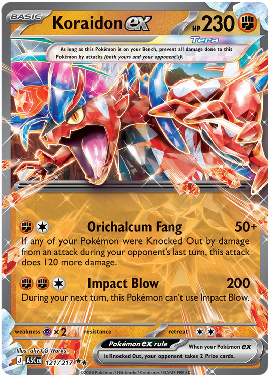 121/217 - Koraidon ex - Ascended Heroes