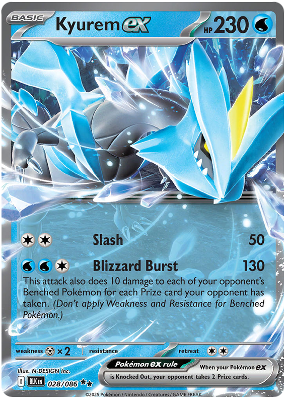 028/086 - Kyurem ex - Black Bolt
