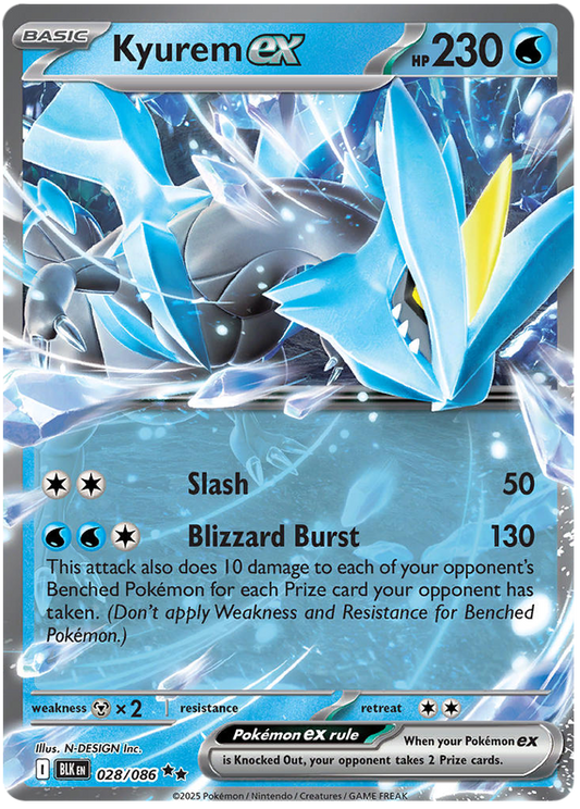 028/086 - Kyurem ex - Black Bolt