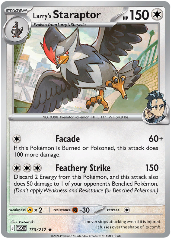 170/217 - Larry’s Staraptor - Ascended Heroes