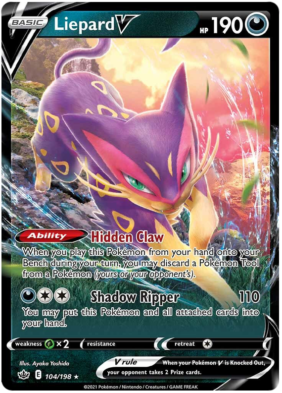 104/198 - Liepard V - Chilling Reign