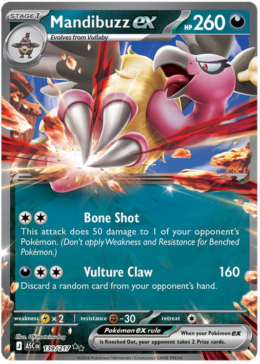 139/217 - Mandibuzz ex - Ascended Heroes