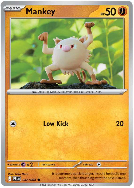 042/084 - Mankey - Pitch Black