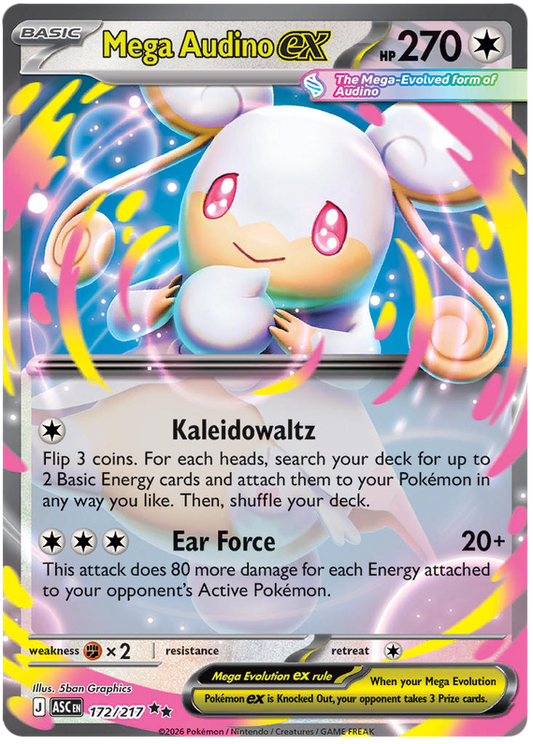 172/217 - Mega Audino ex - Ascended Heroes