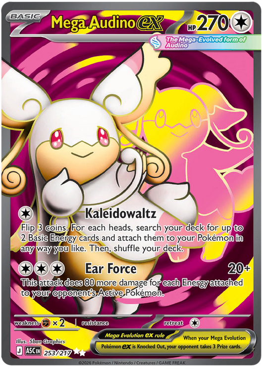 253/217 - Mega Audino ex - Ascended Heroes