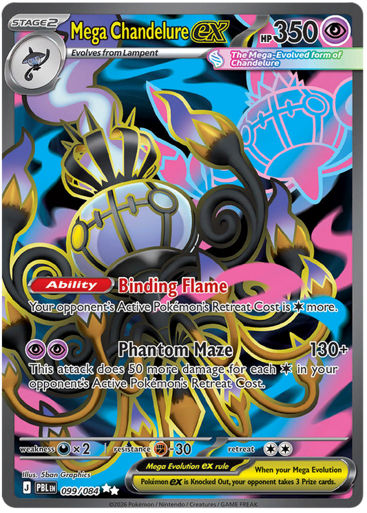 099/084 - Mega Chandelure ex - Pitch Black
